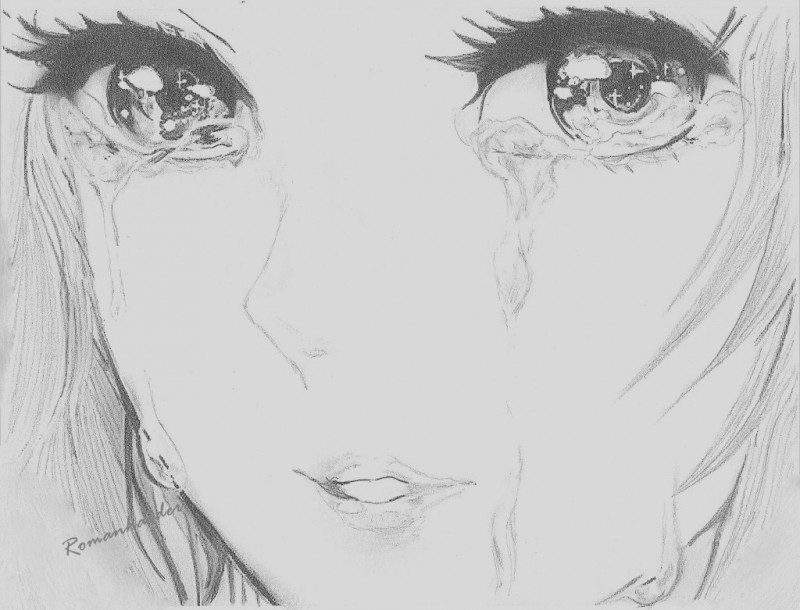 Female character illustration Anime Manga Drawing Crying girl sad  transparent background PNG clipart  HiClipart