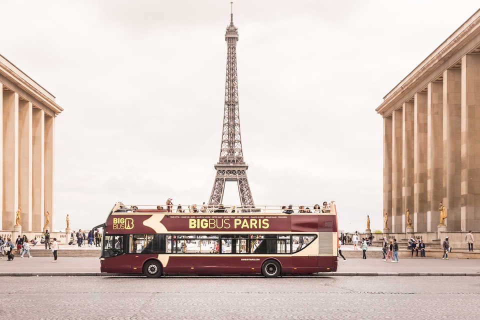 Paris Hopon Hopoff Bus Tour Classic, Premium or Deluxe Travel